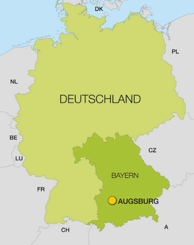 Нюрнберг на карте германии